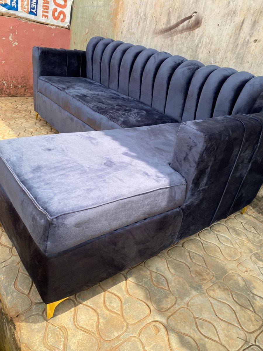 L Shaped Tufted Sofa