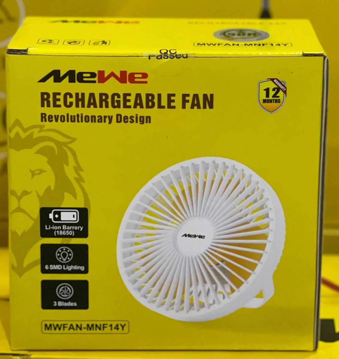 Mewe Rechargeable Fan